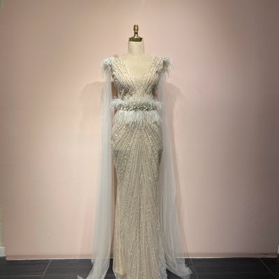 Vestido blanco sirena talla 42/10