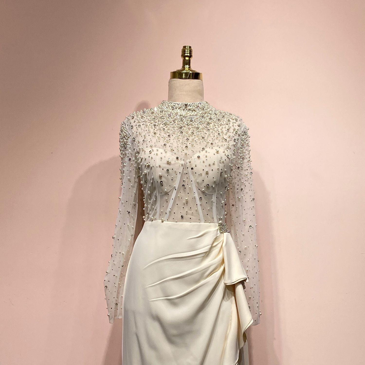 Vestido blanco sirena talla 44/12