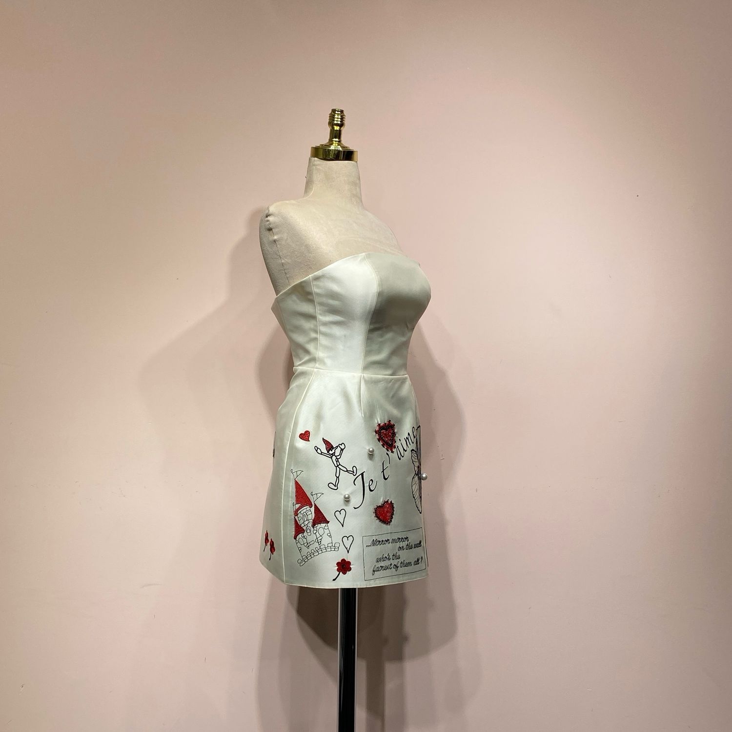 Vestido corto blanco talla 38/6