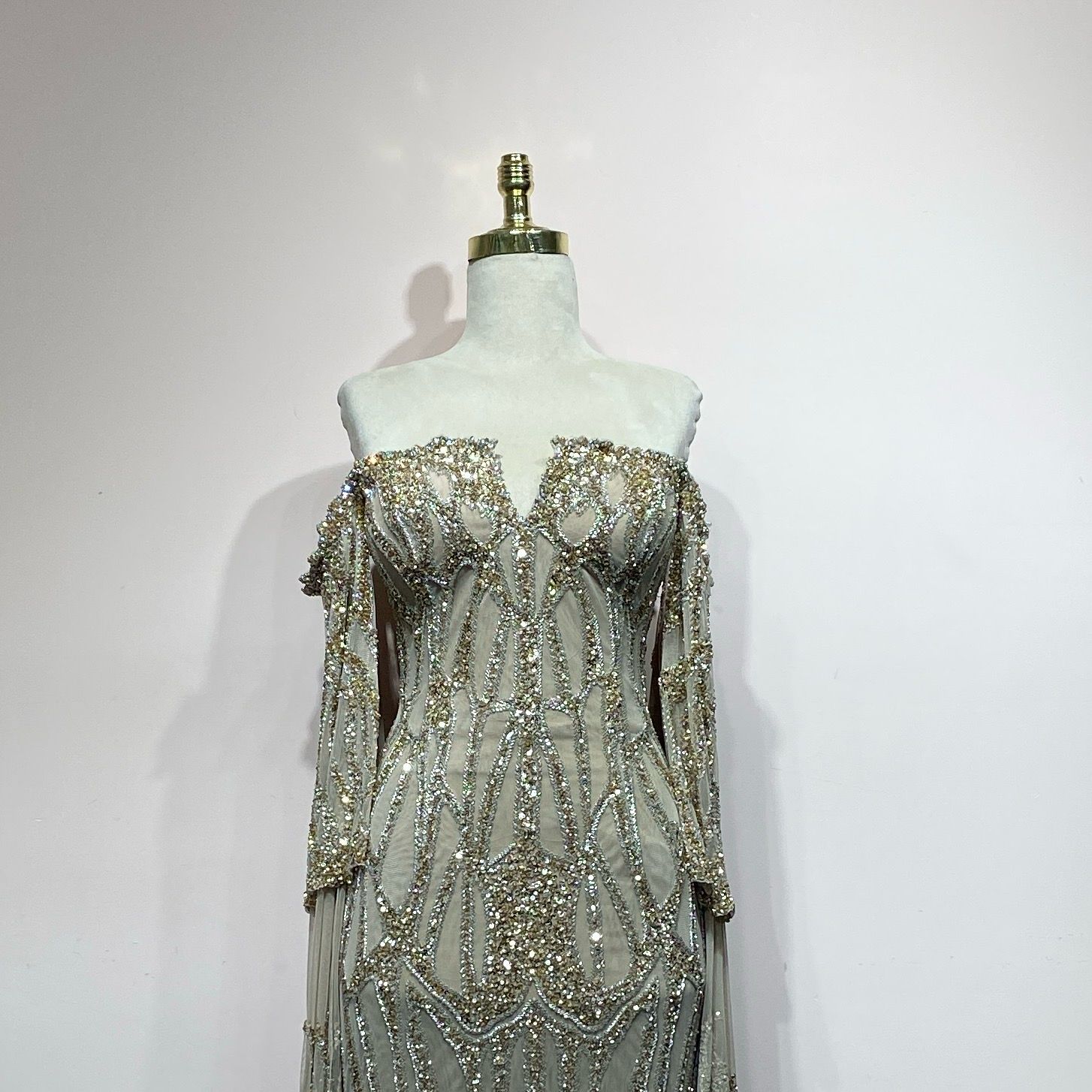 Vestido sirena Gold talla 10