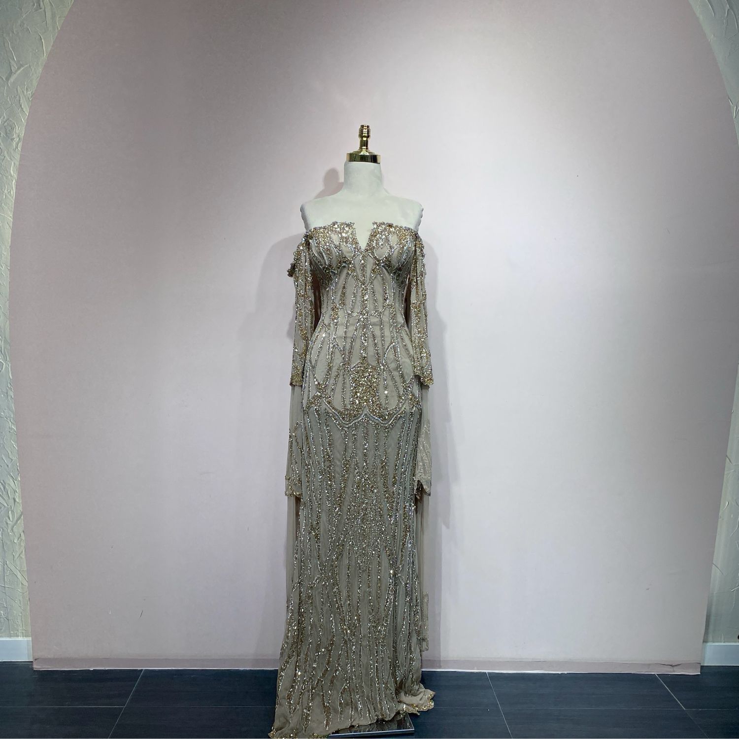 Vestido sirena Gold talla 10
