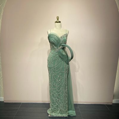 Vestido verde menta talla 40
