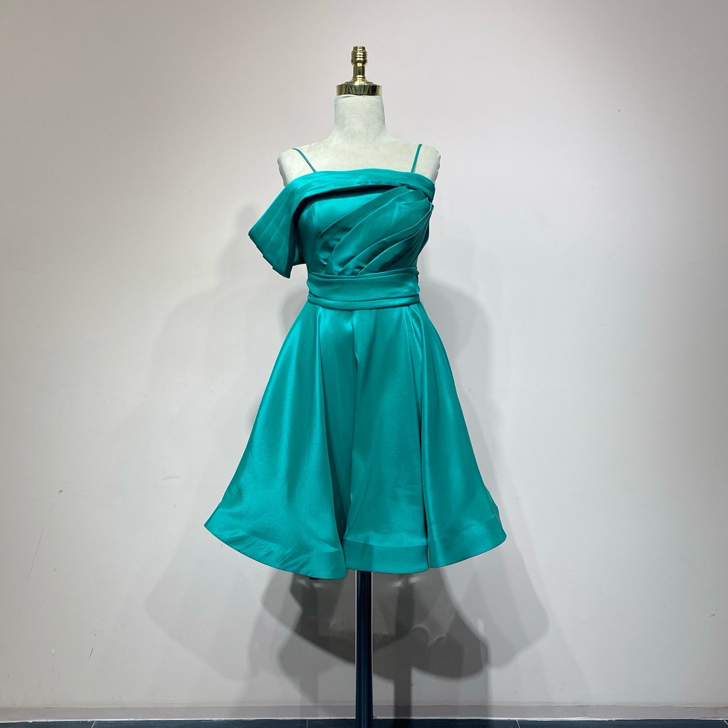 Vestido Largo,	Verde turquesa	,Talla	40