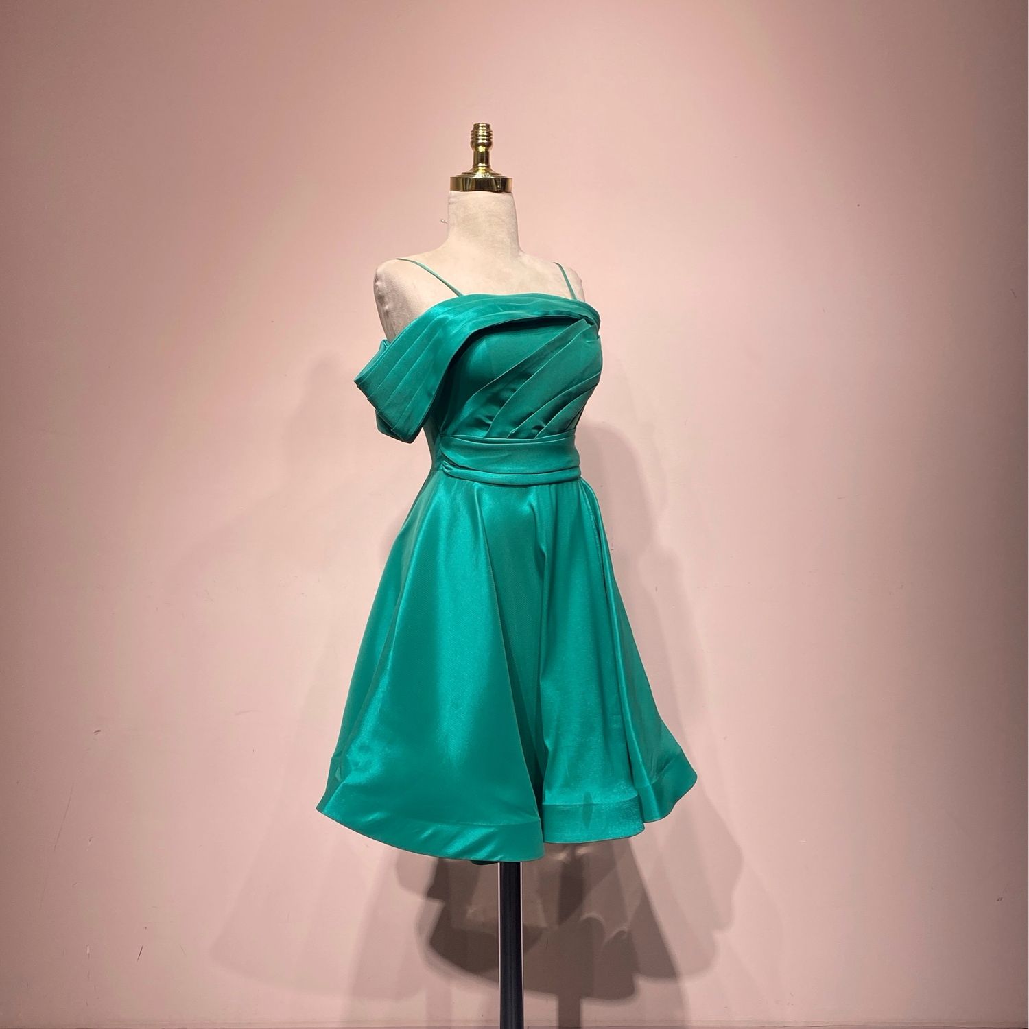 Vestido Largo,	Verde turquesa	,Talla	40