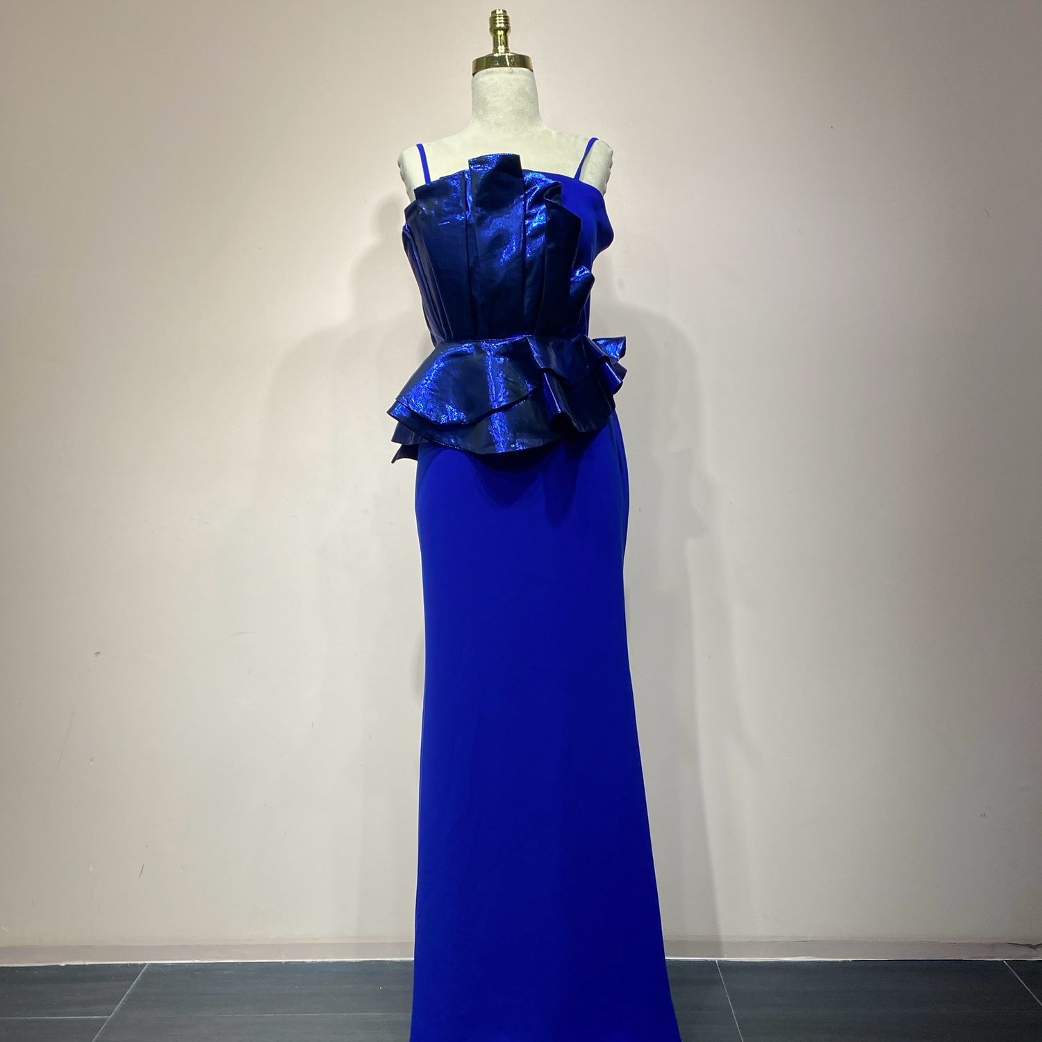 Vestido Largo Color Azul Royal Talla 42/10