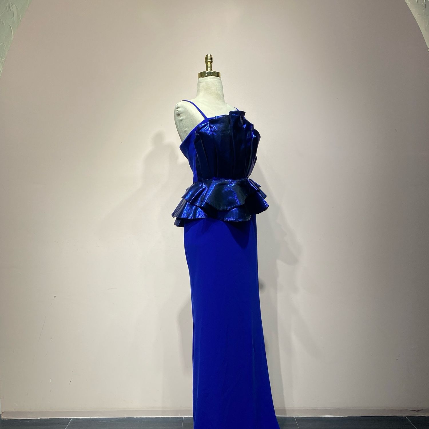 Vestido Largo Color Azul Royal Talla 42/10