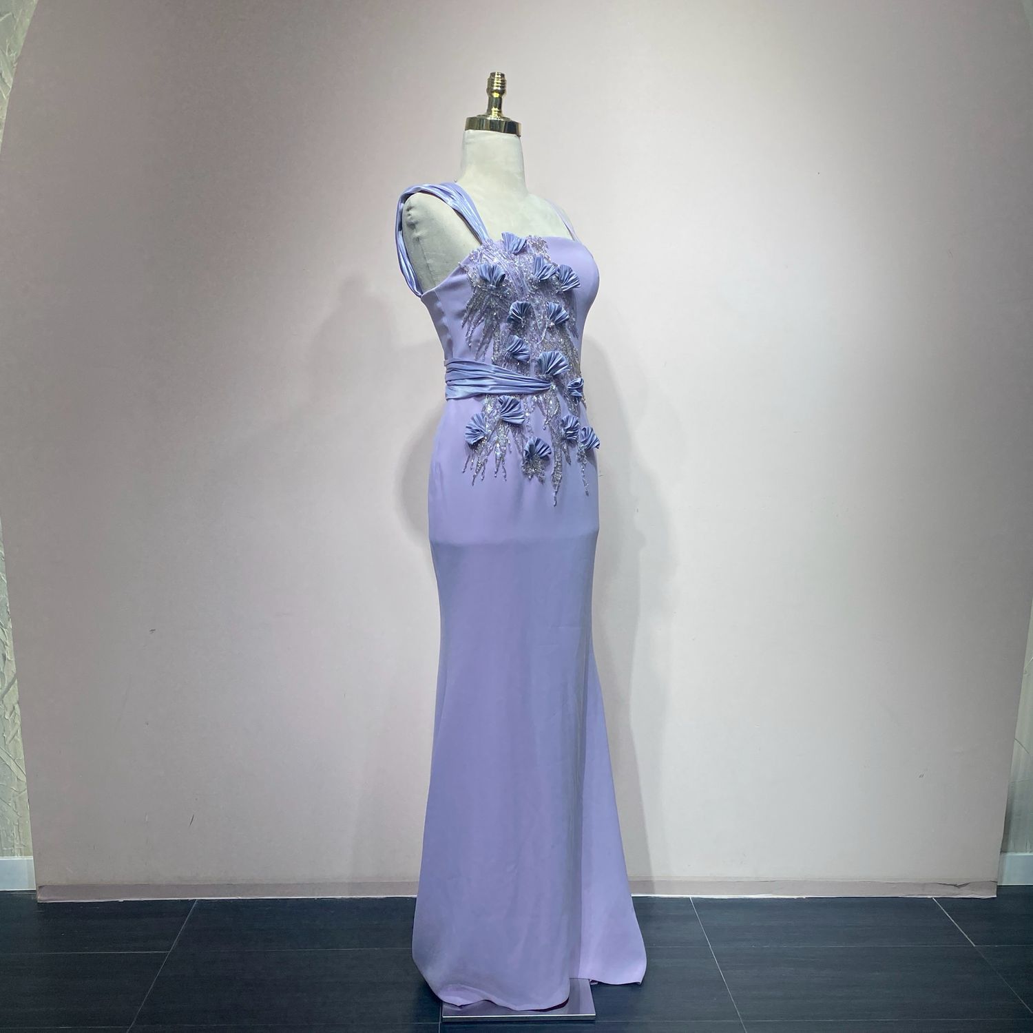 Vestido sirena lila talla 40/8