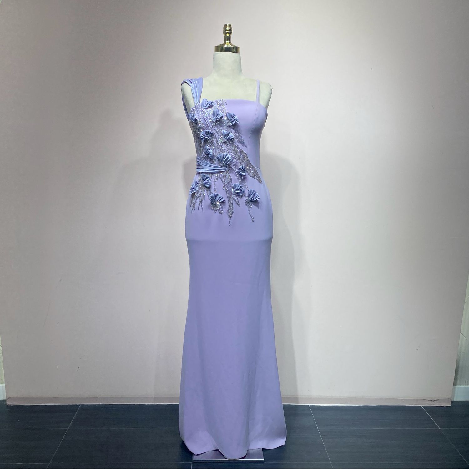 Vestido sirena lila talla 40/8