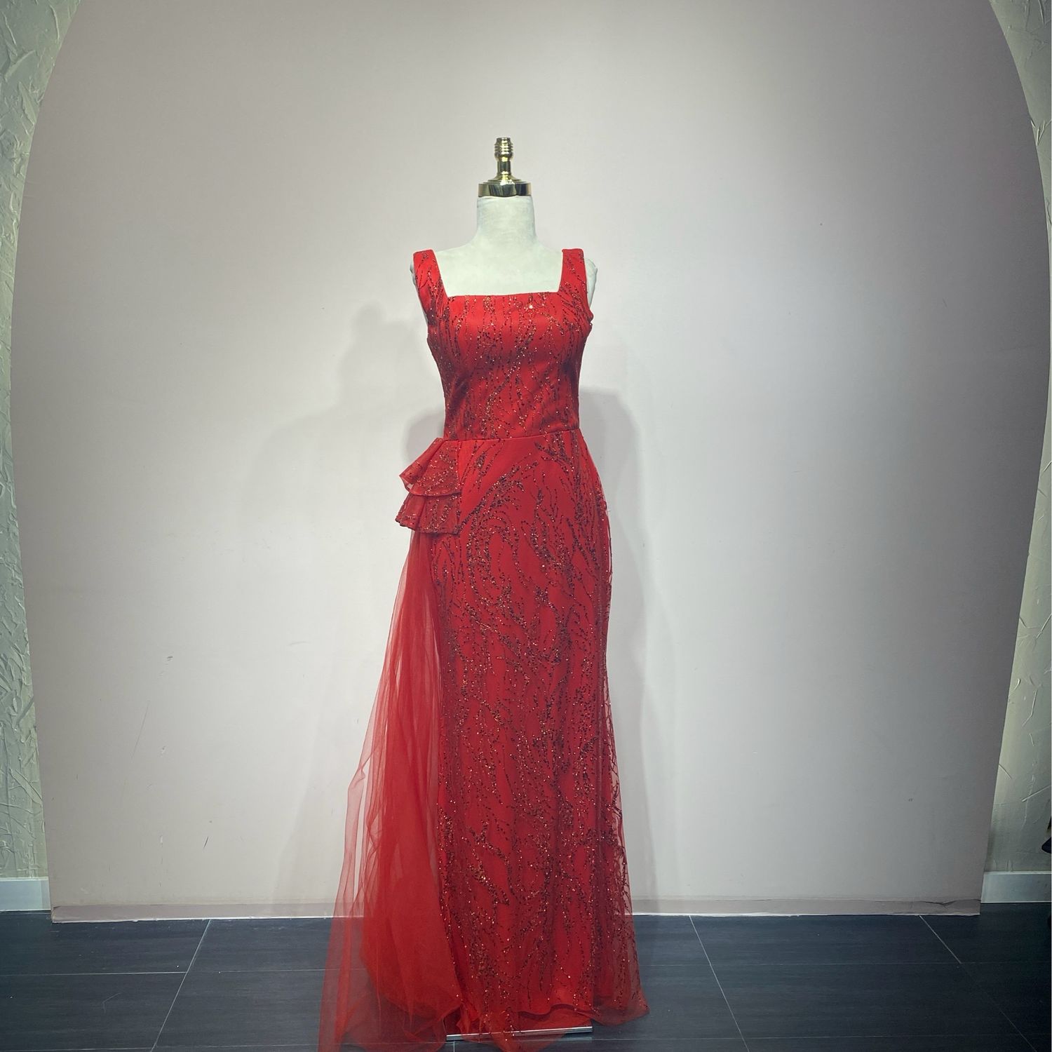 Vestido rojo sirena talla 42