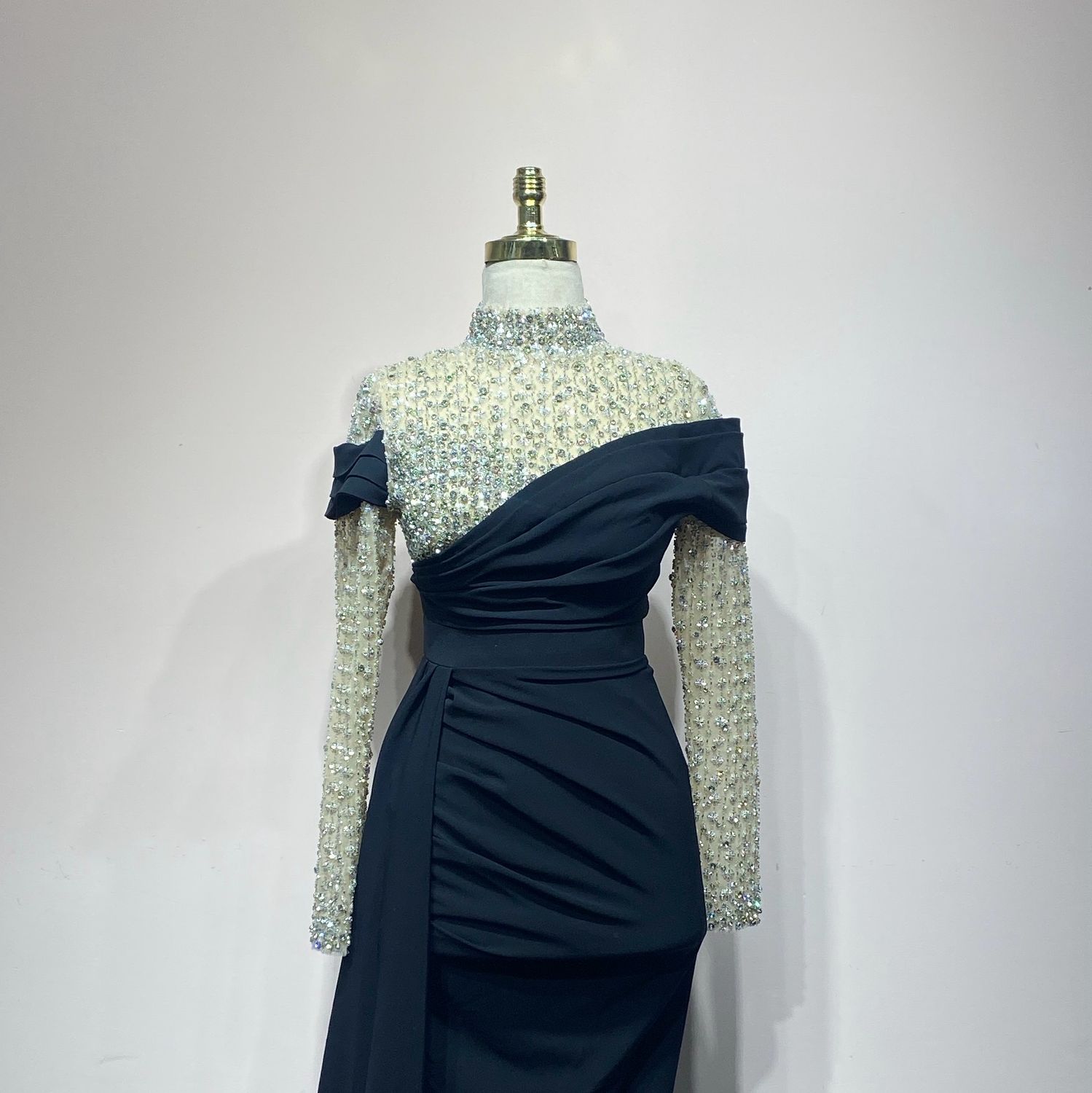Vestido Largo Color Negro Talla 40/8 - 42/10
