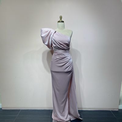 Vestido sirena con sobrefalda talla 38