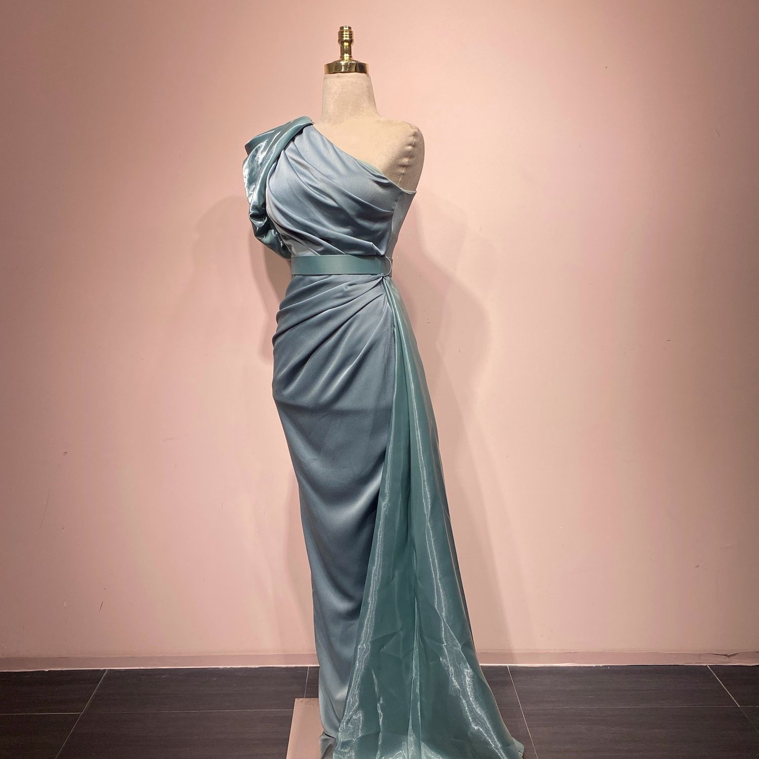 Vestido Largo Color Light Green Talla 38/6