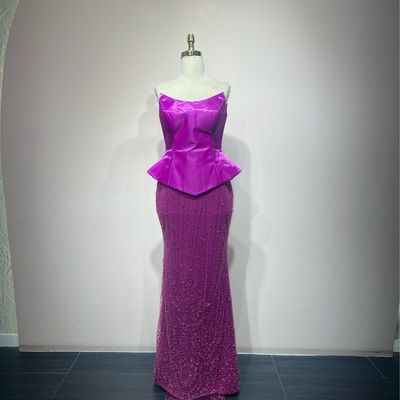 Vestido sirena fucsia talla -3/40