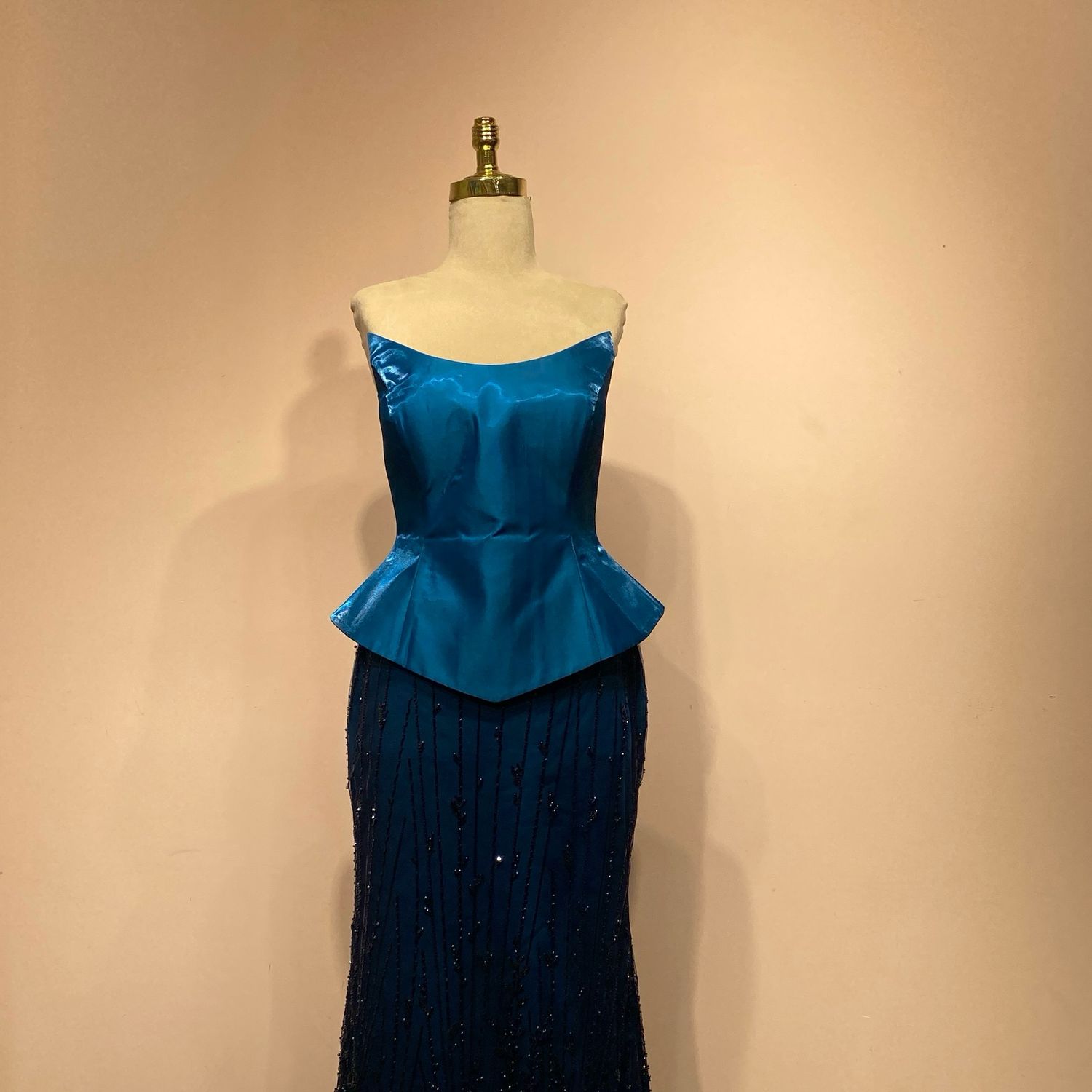 Vestido sirena aqua talla 44