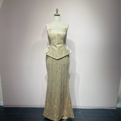 Vestido sirena Gold talla 42