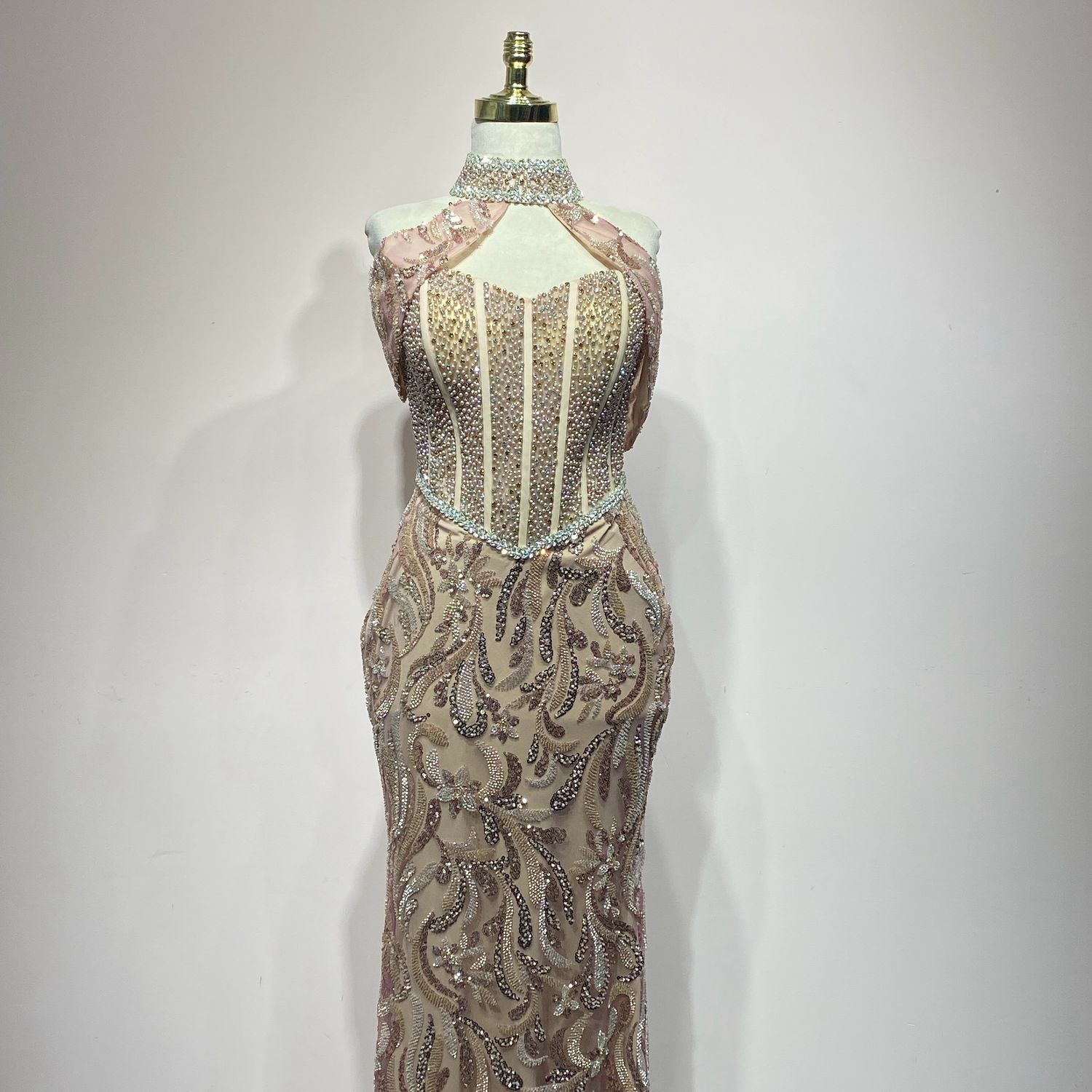 Vestido rose champagne talla 40