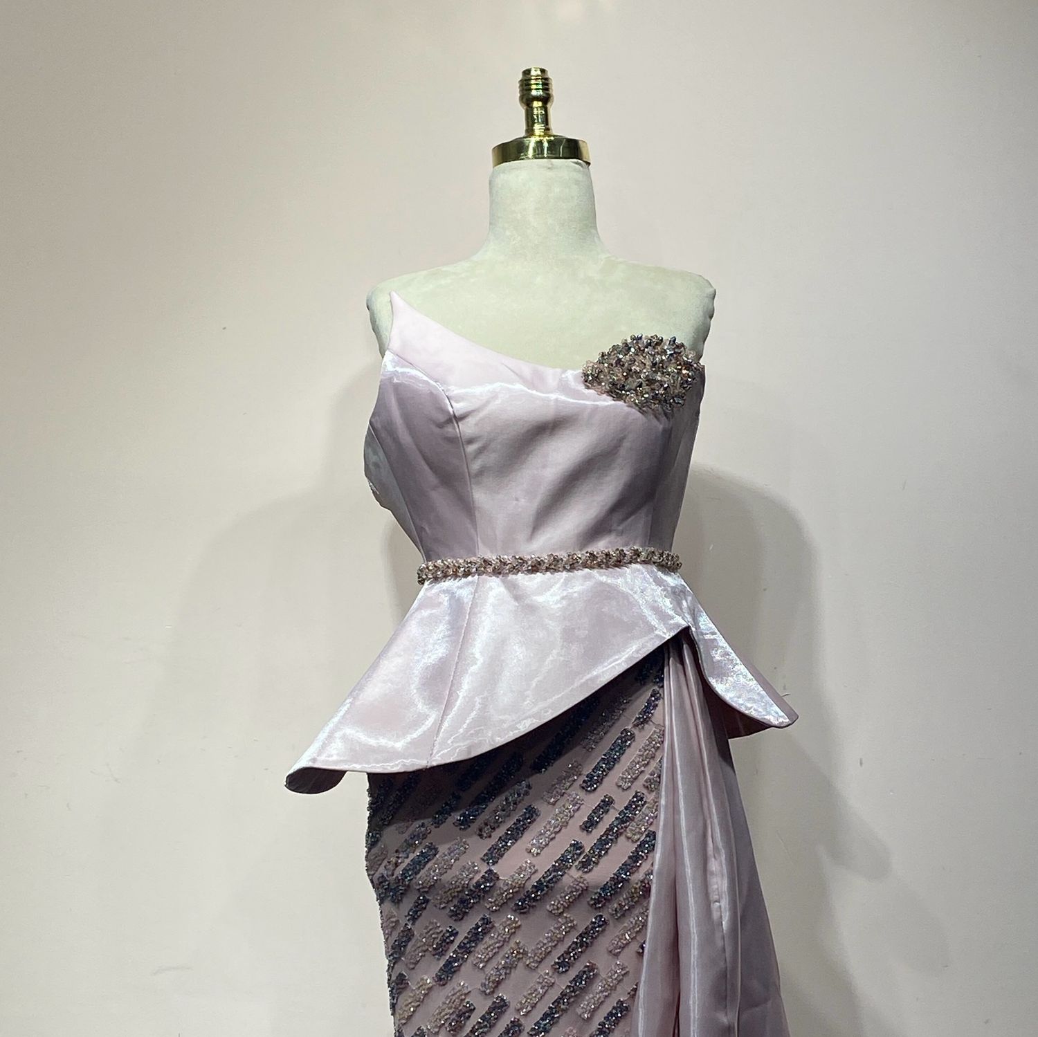Vestido Largo Color Rosado Talla 38/6