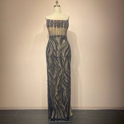 Vestido Largo Color Navy Talla 42/10 38/6