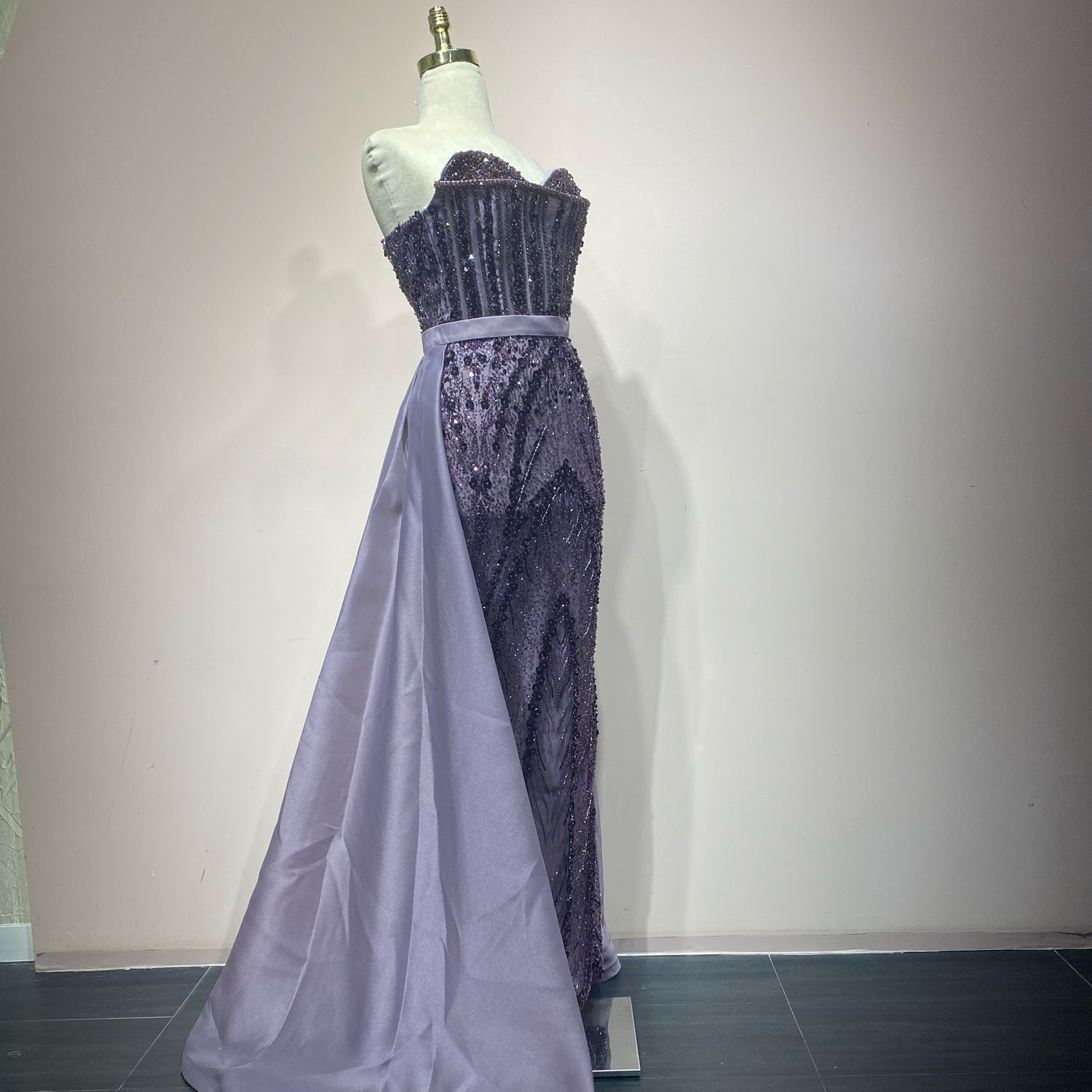 Vestido Largo Color Morado Talla 38/6 