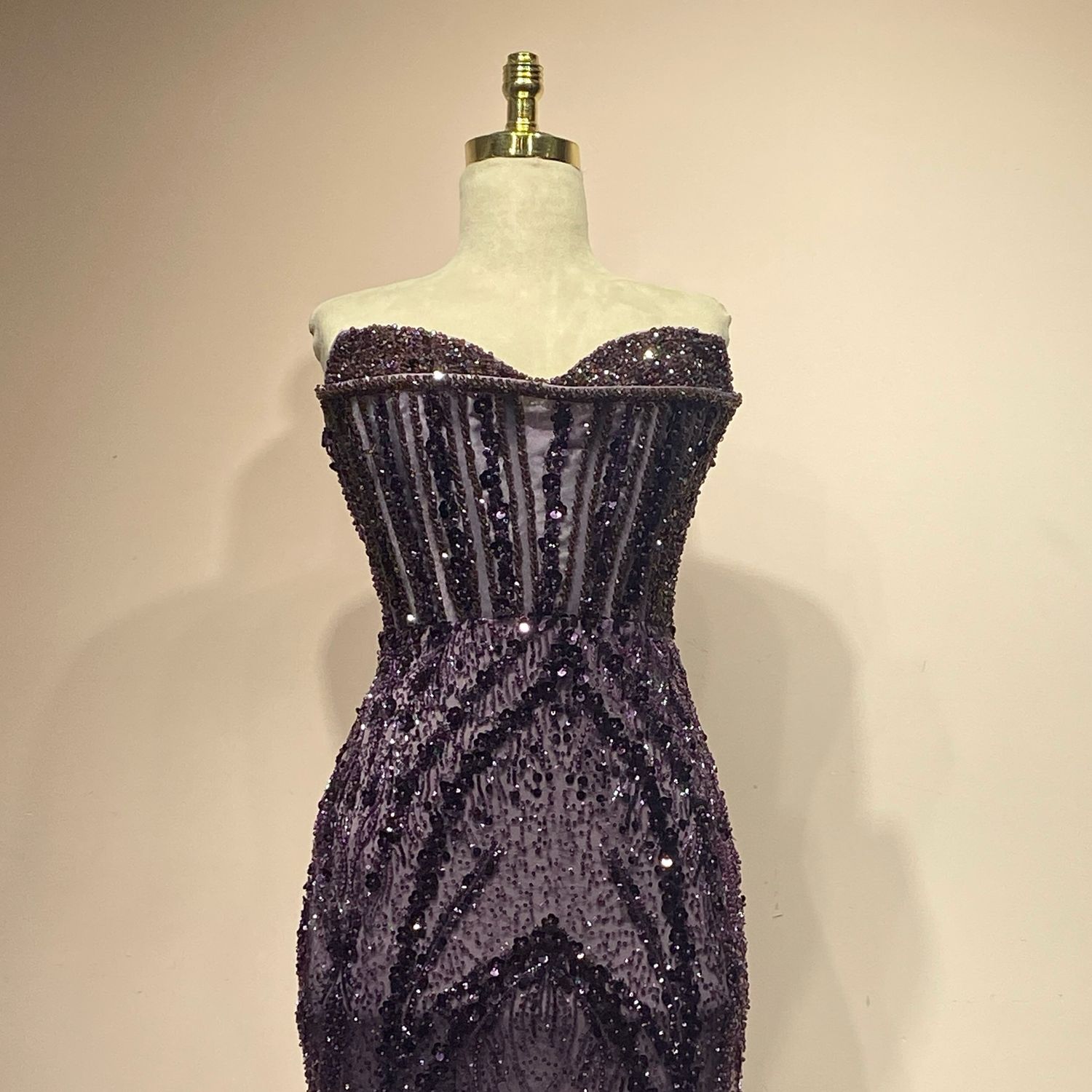 Vestido Largo Color Morado Talla 38/6 
