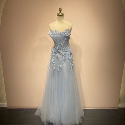 Vestido celeste talla 12