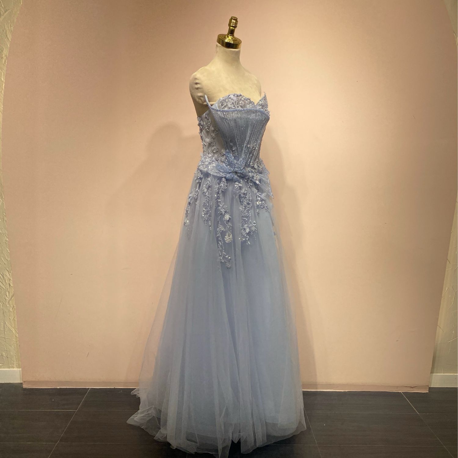Vestido celeste talla 12
