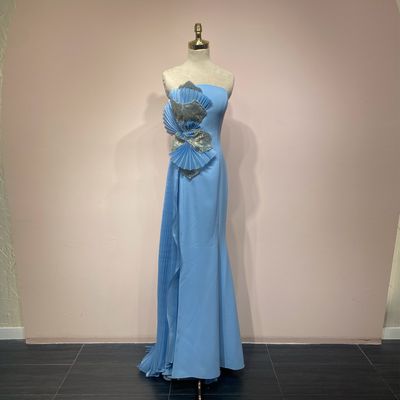 Vestido sirena celeste talla 38/40/42/44