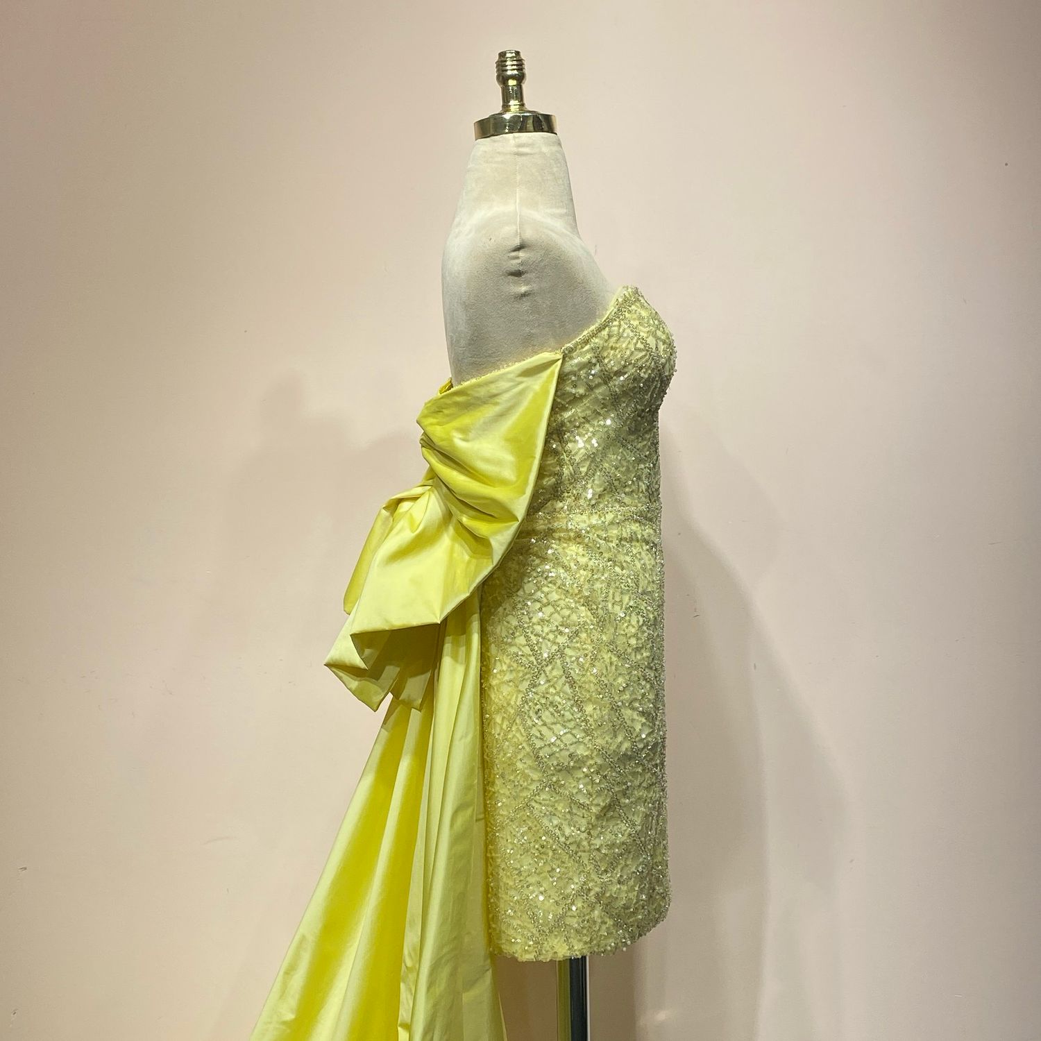 Vestido Largo,	Amarillo mostaza	,Talla	40