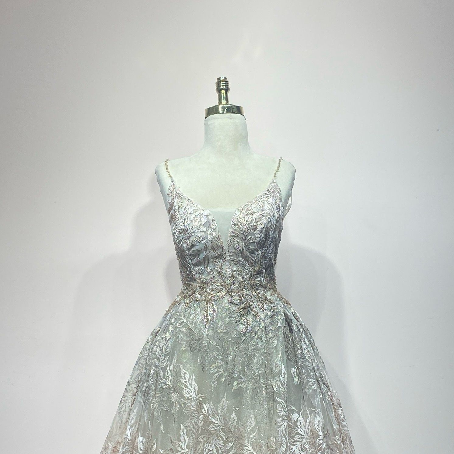Vestido Largo Color Rose Gold Talla 44/12