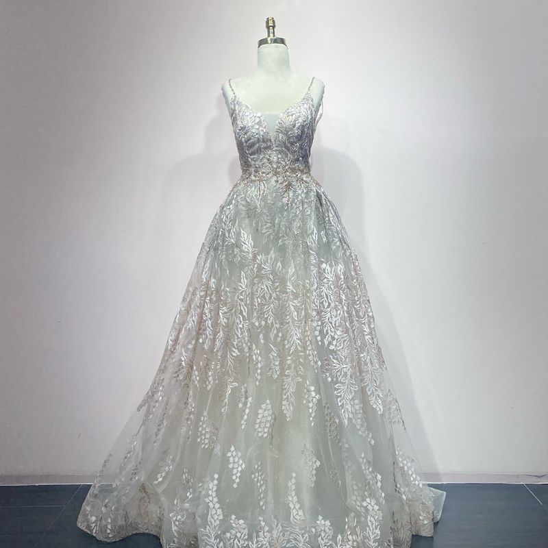 Vestido Largo Color Rose Gold Talla 44/12