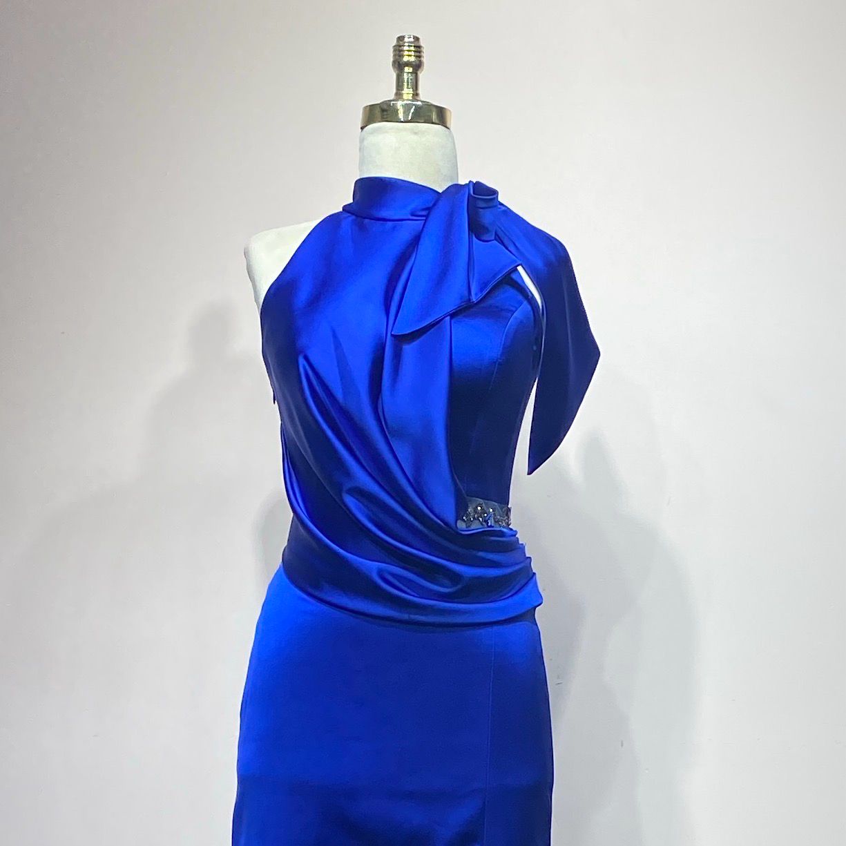 Vestido Largo Color Azul Talla 38/6 Vestido Largo Color Azul Talla 38/6