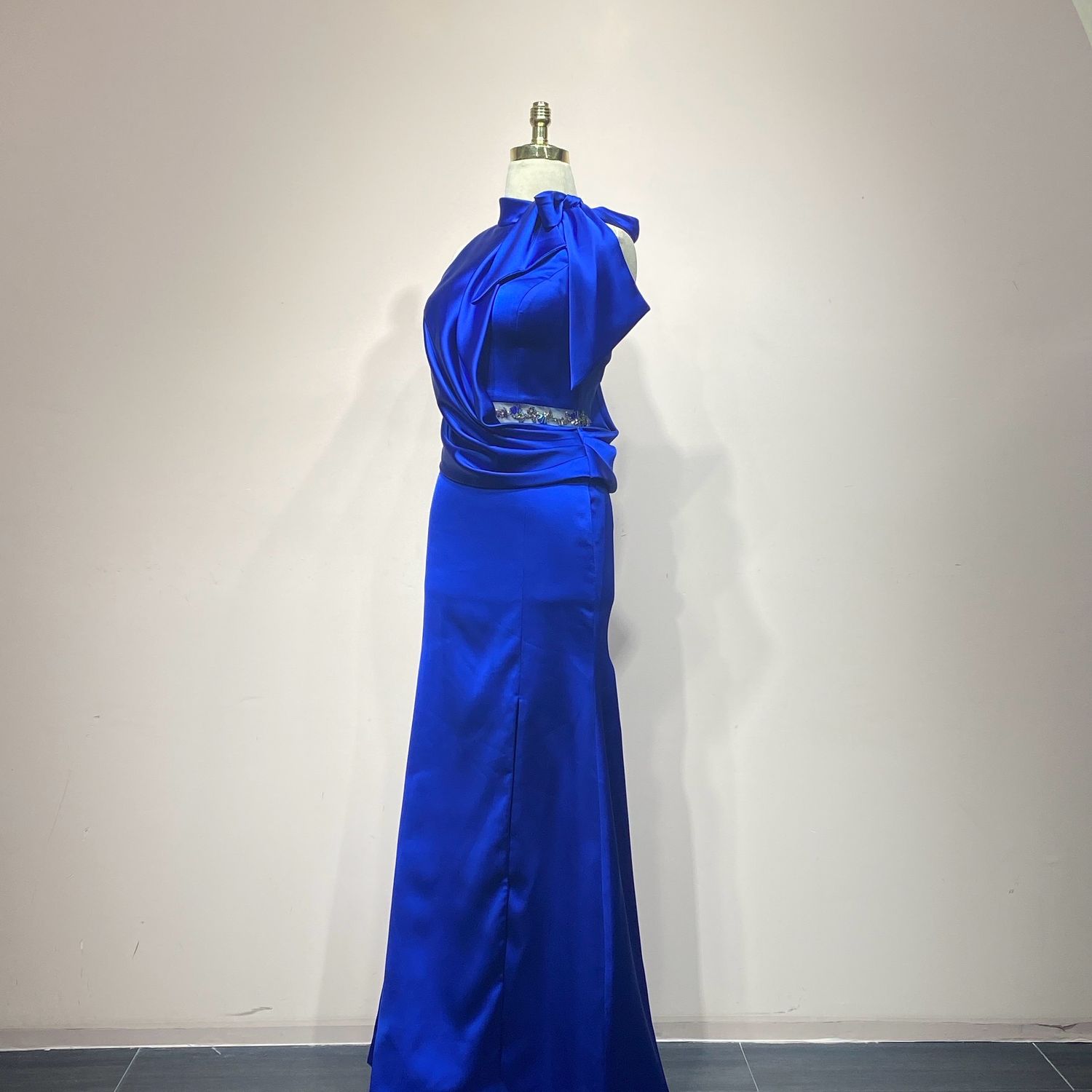 Vestido Largo Color Azul Talla 38/6 Vestido Largo Color Azul Talla 38/6