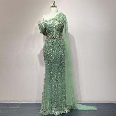 Vestido Largo Color Verde Talla 42/10