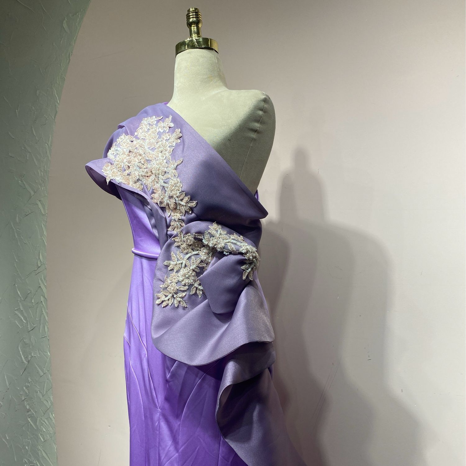 Vestido largo - morado - talla 46