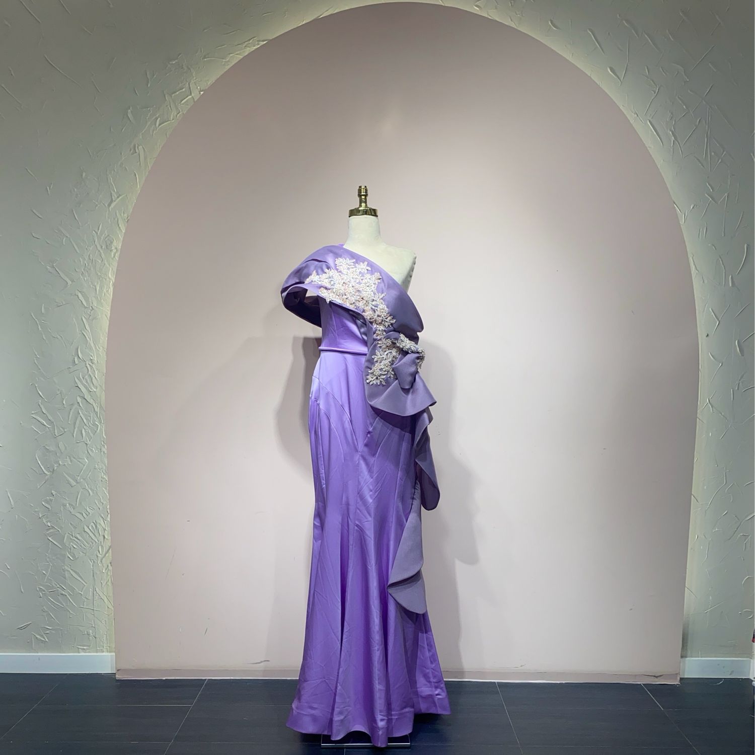 Vestido largo - morado - talla 46