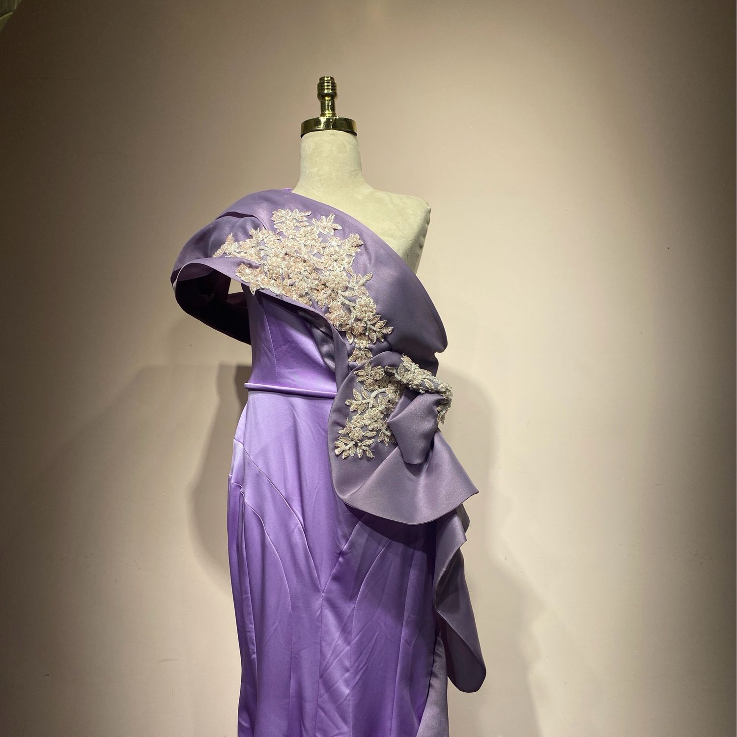 Vestido largo - morado - talla 46