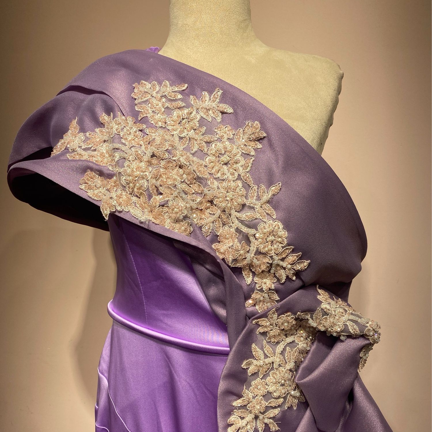 Vestido largo - morado - talla 46