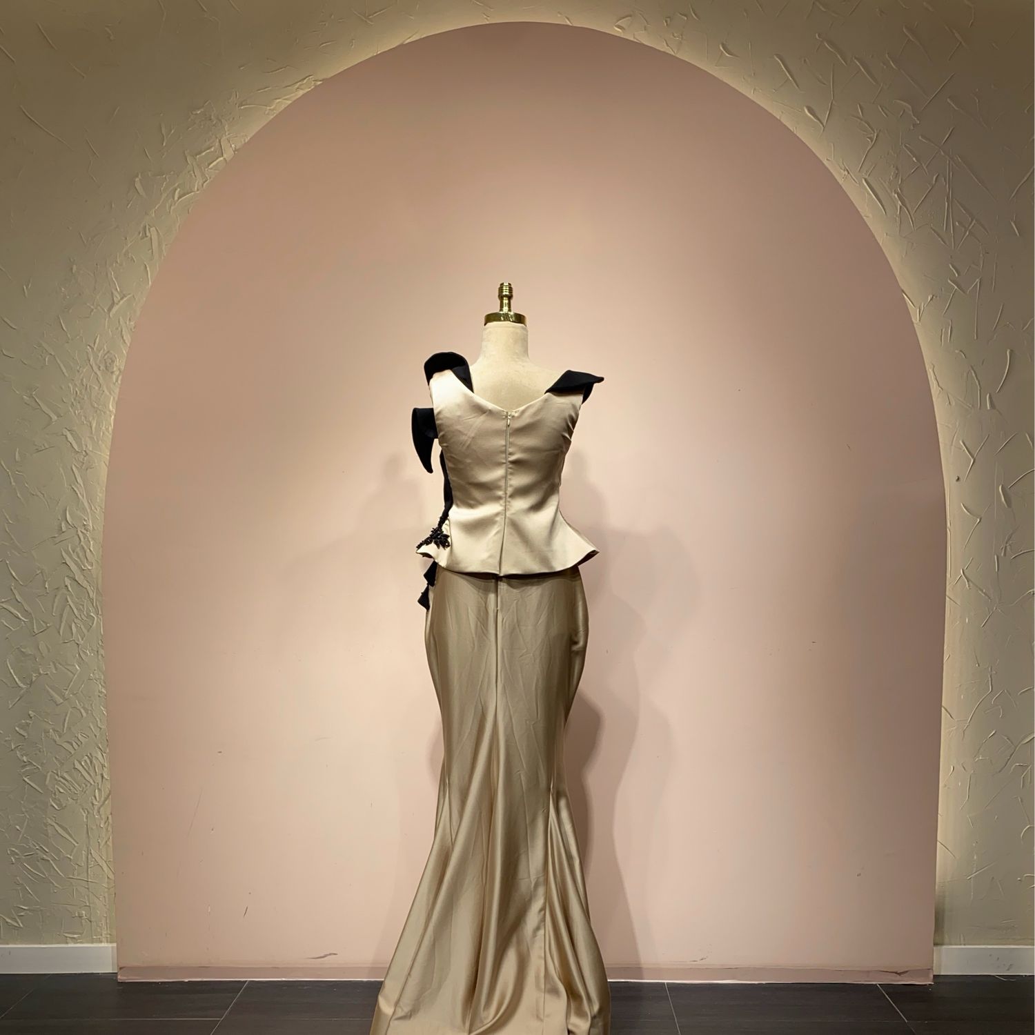  Vestido - Beige/Negro - talla 42