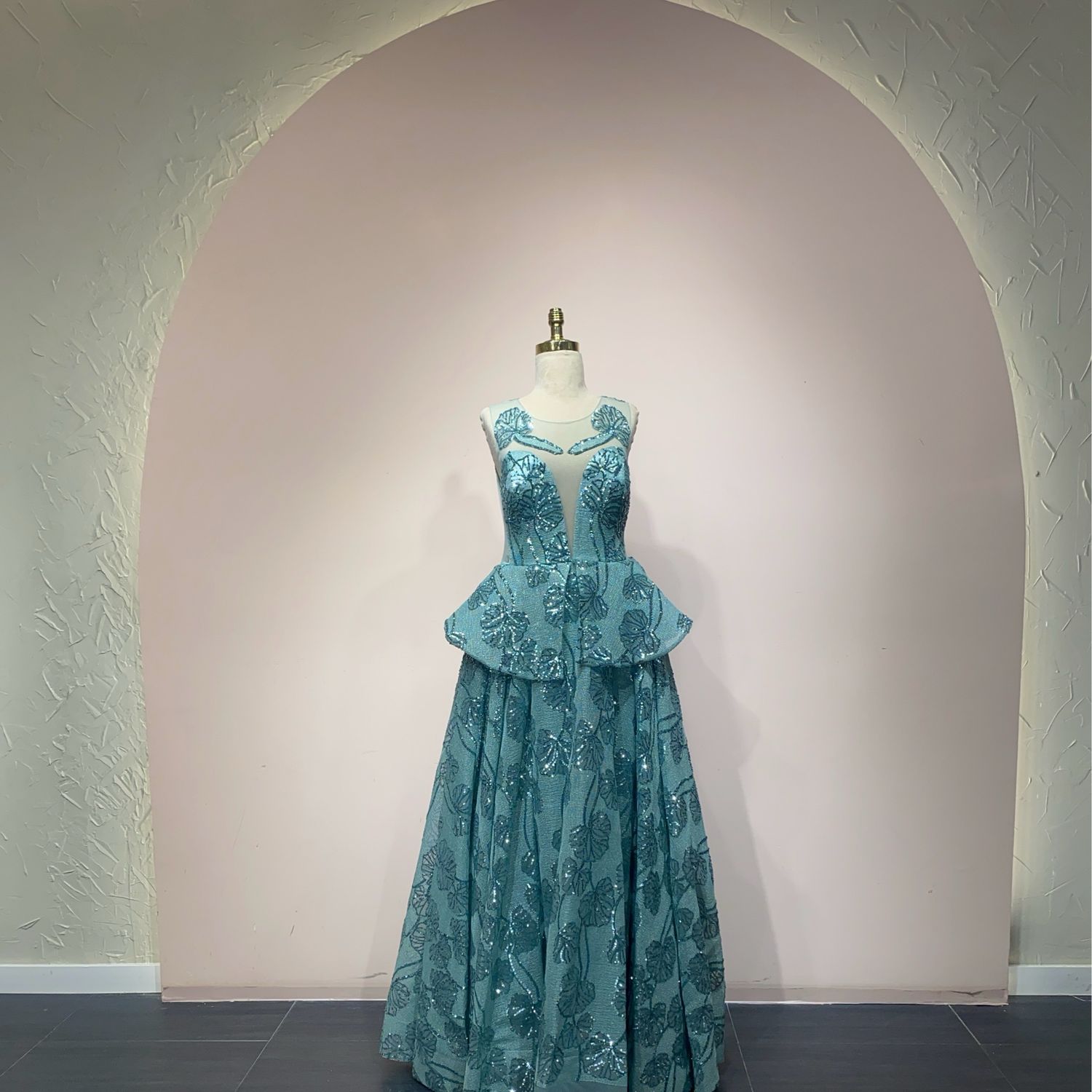 Vestido largo - Verde - talla 44