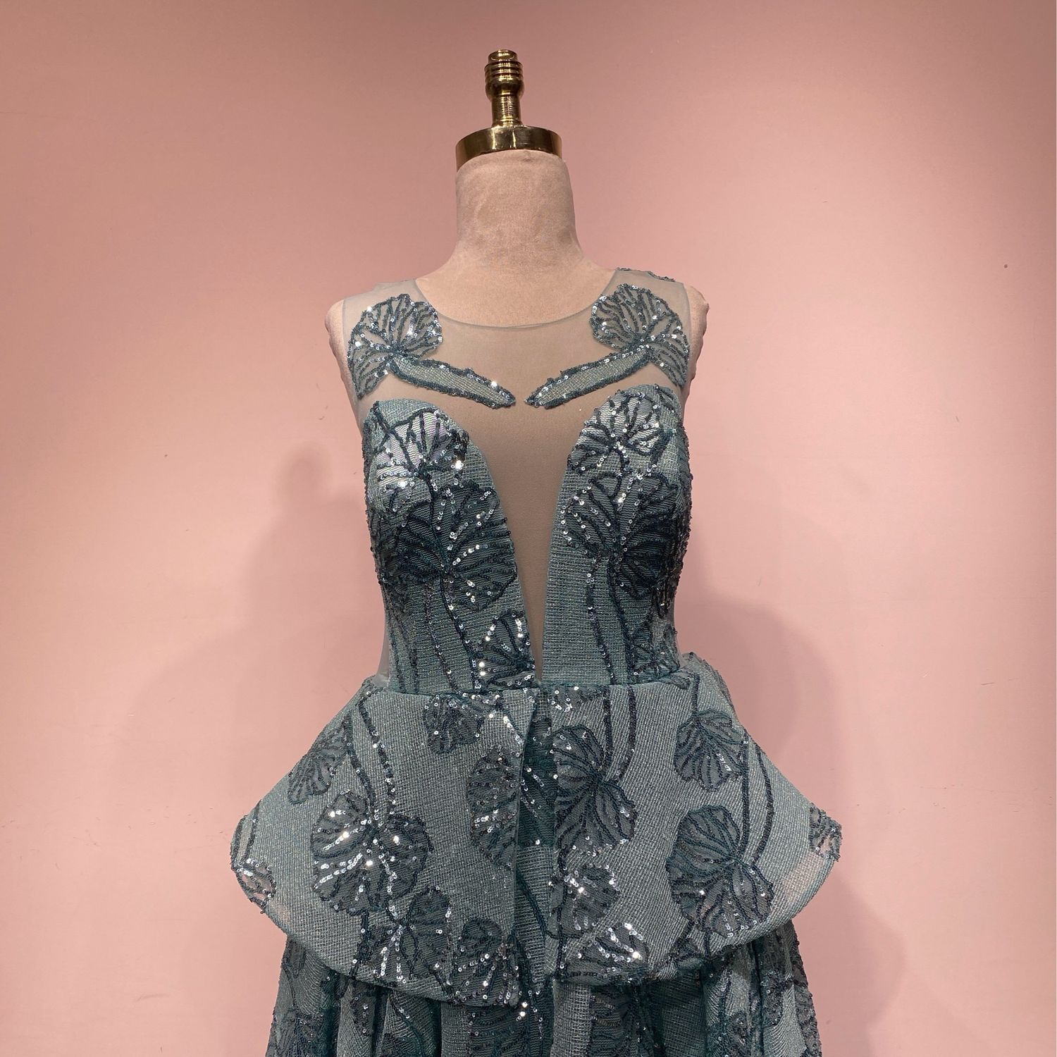 Vestido largo - Verde - talla 44
