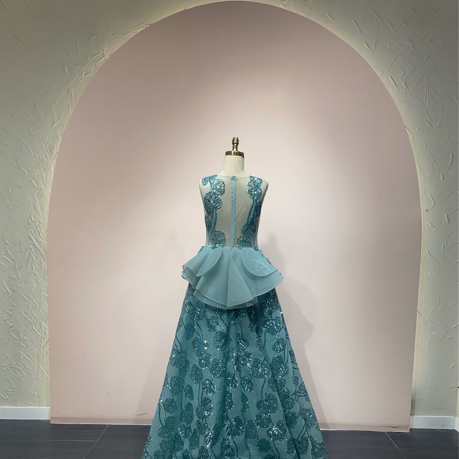 Vestido largo - Verde - talla 44