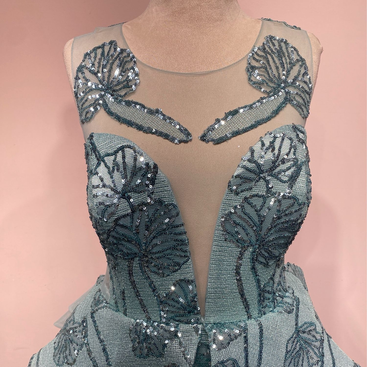 Vestido largo - Verde - talla 44
