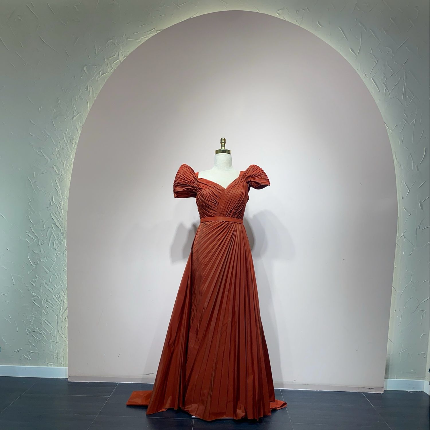 Vestido largo - Terracota - talla 40