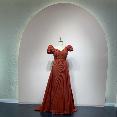 Vestido largo - Terracota - talla 40