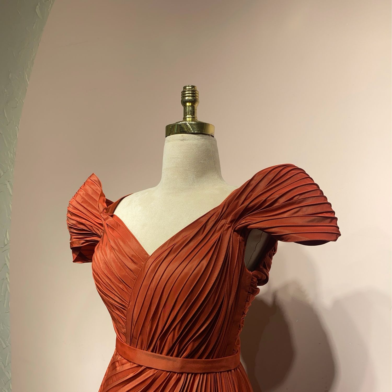 Vestido largo - Terracota - talla 40