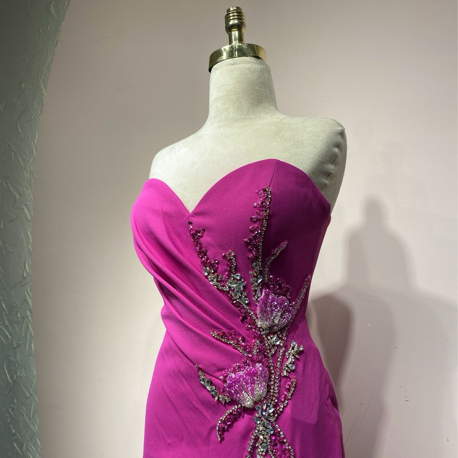 Vestido largo - Fucsia - talla 44
