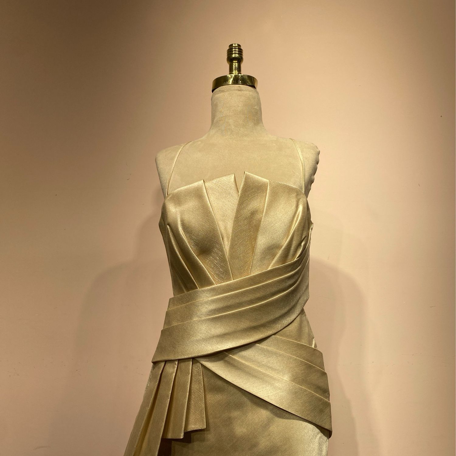 Vestido corto - Crema - talla 42