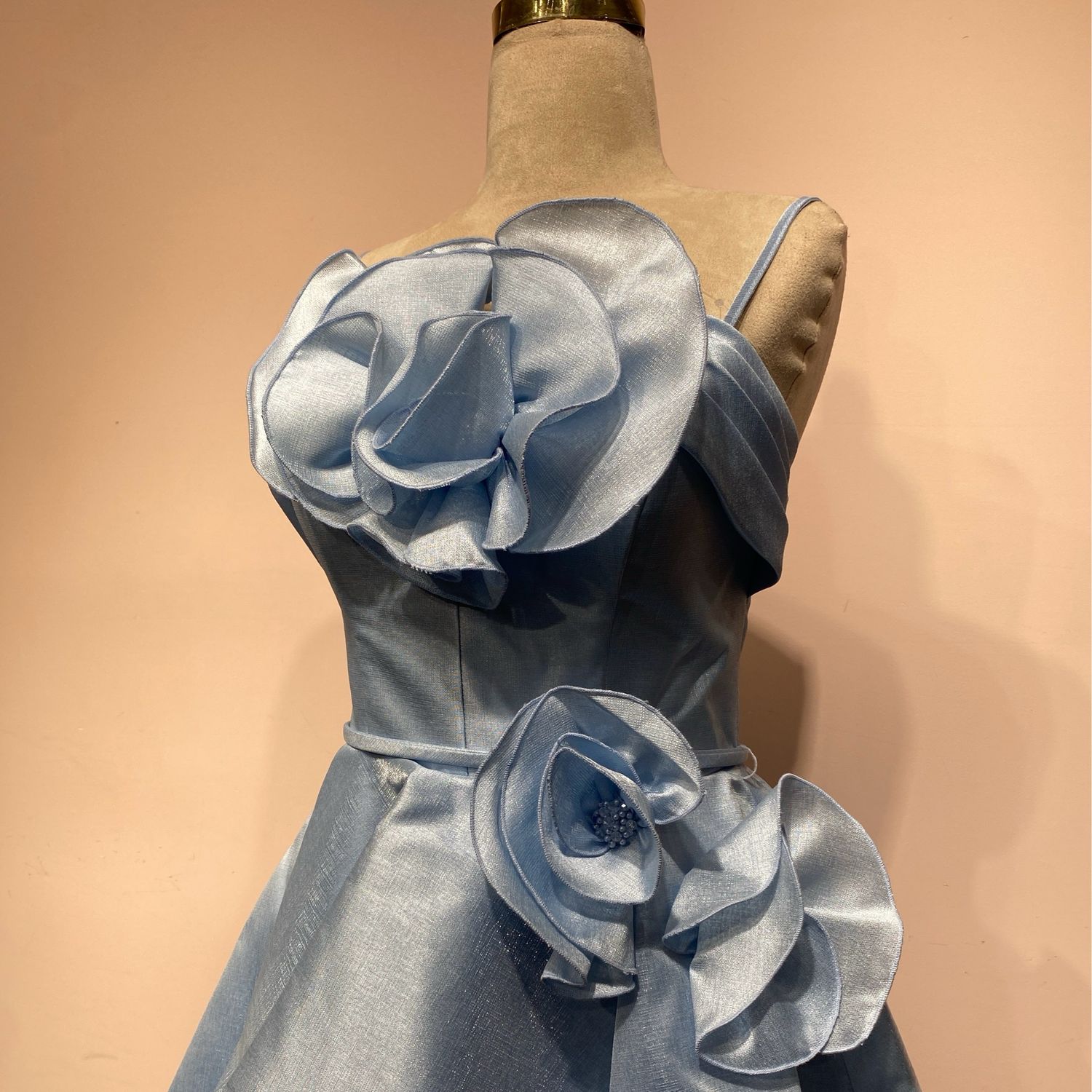 Vestido corto - Celeste - talla 40