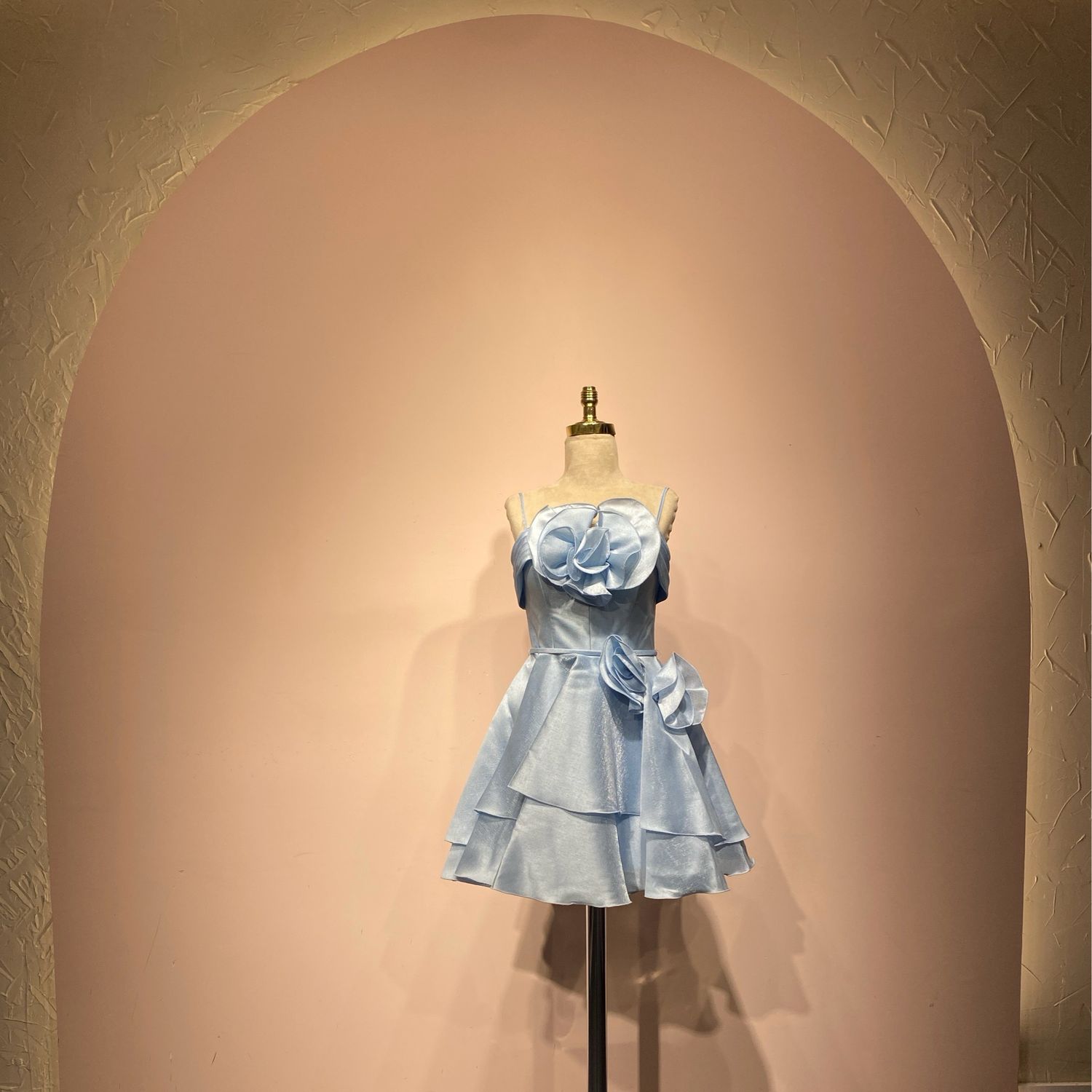 Vestido corto - Celeste - talla 40