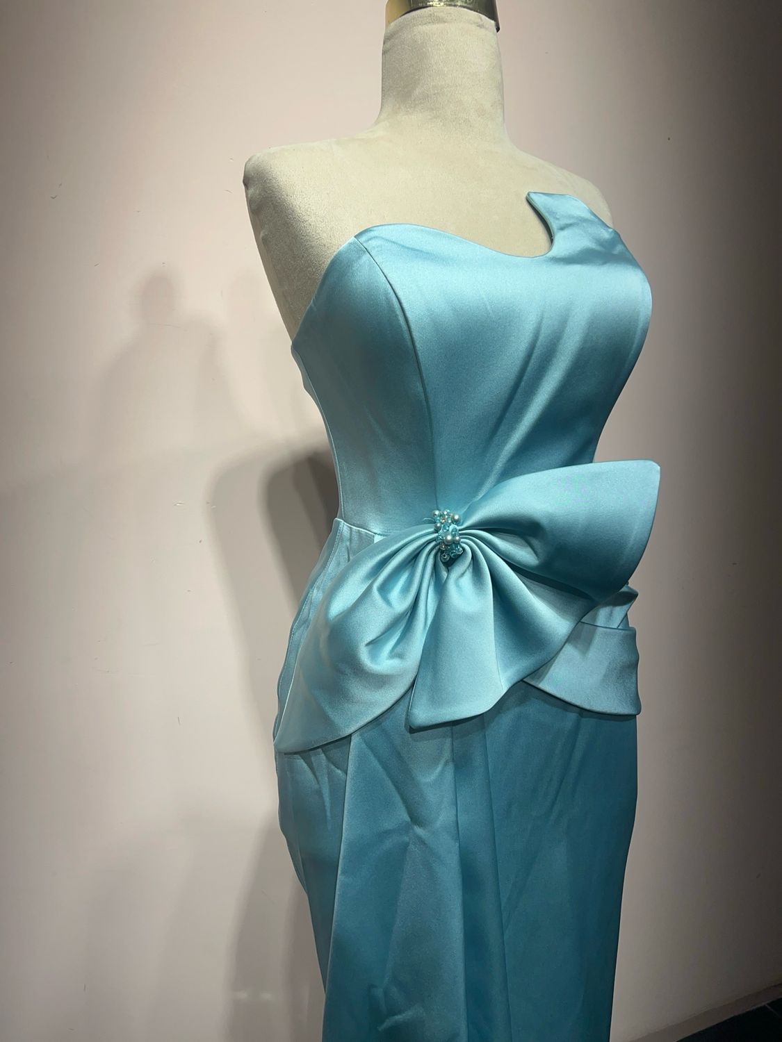 Vestido corto - Celeste - talla 40